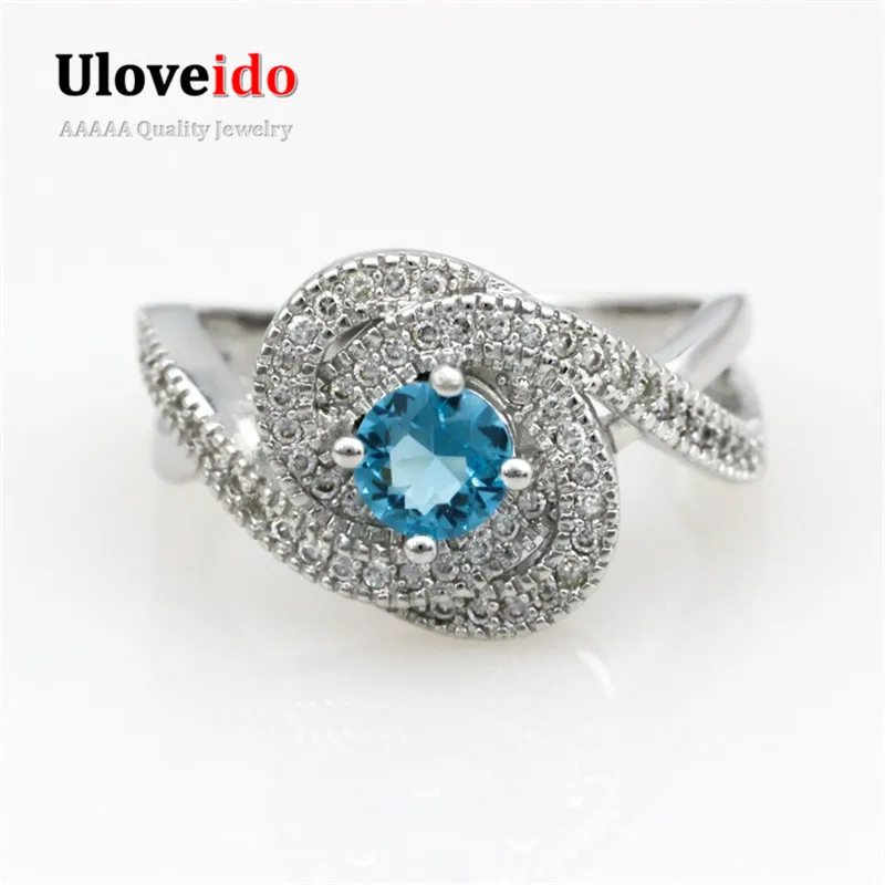 Женское кольцо на палец Bague Mariage свадебное с камнями скидка 15% Y3319 | Украшения и