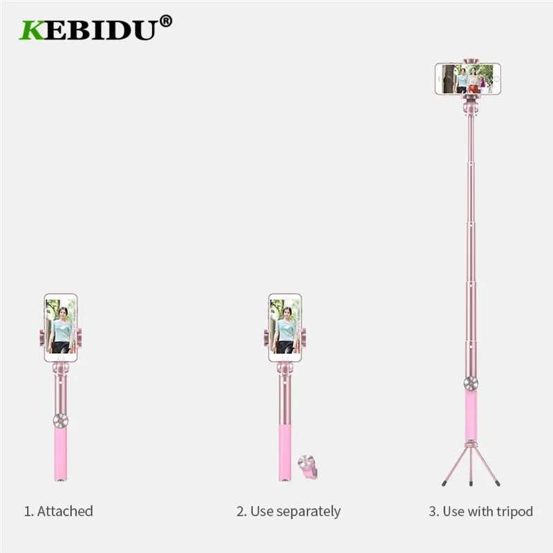 Складной штатив KEBIDU монопод для селфи Беспроводная Bluetooth кнопка спуска затвора