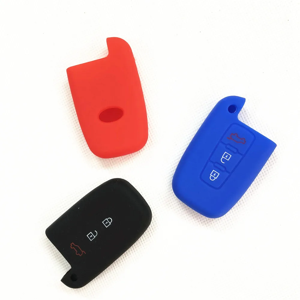 Силиконовый чехол для дистанционного ключа с 3 кнопками Hyundai Equus Genesis Veloster KIA Sportage