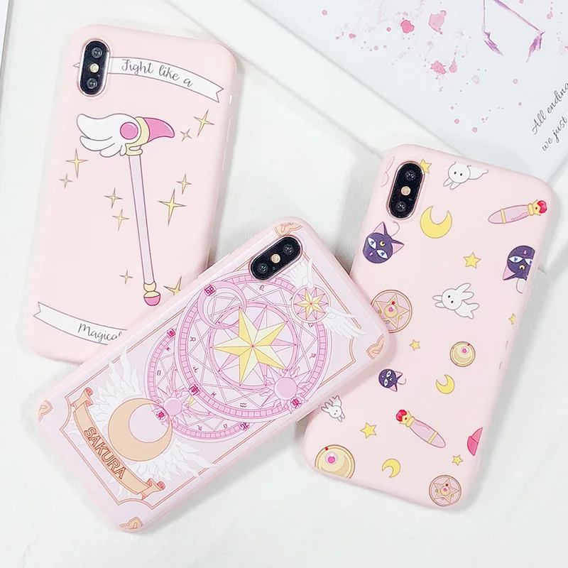Волшебная карта для мобильного телефона iPhone Xs XR Max оболочка iPhone6s 7 8 Plus мультяшная