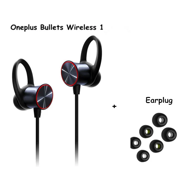 Bullets 1 add plugs Оригинальные беспроводные наушники Oneplus Bullets 2 с магнитным управлением для Oneplus 7Pro AptX Hybrid In-Ear sports Earphones - Цвет: Bullets 1 add plugs