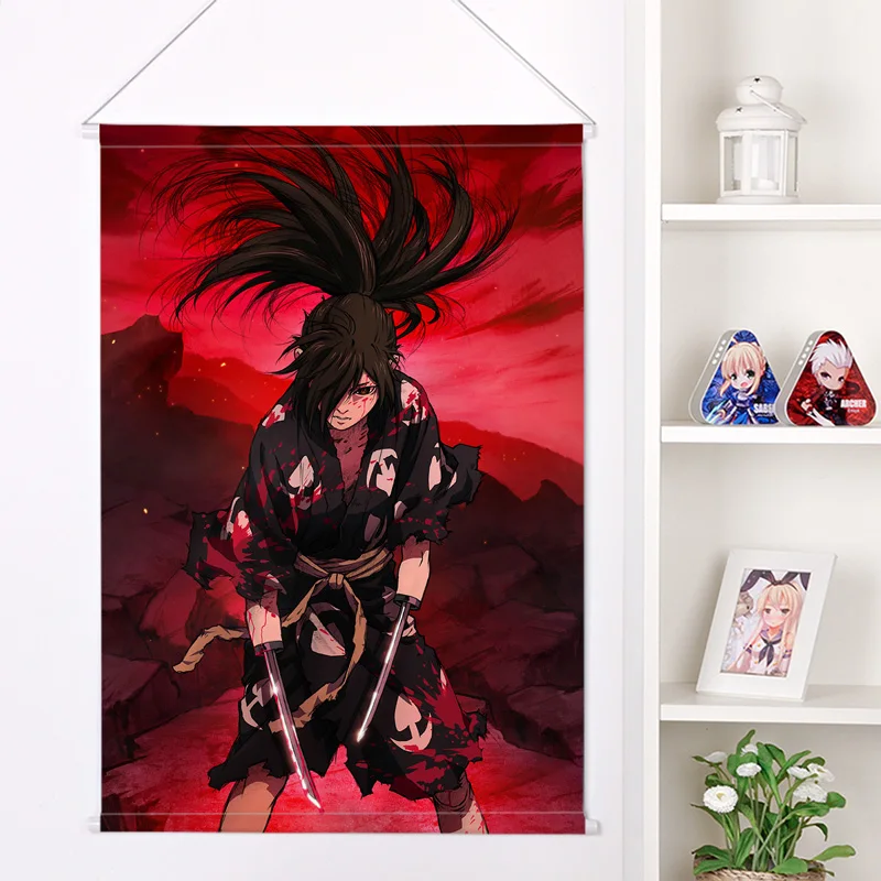 Плоские новые японские аниме мультфильмы Dororo персиковый Кожа вельвет Стена