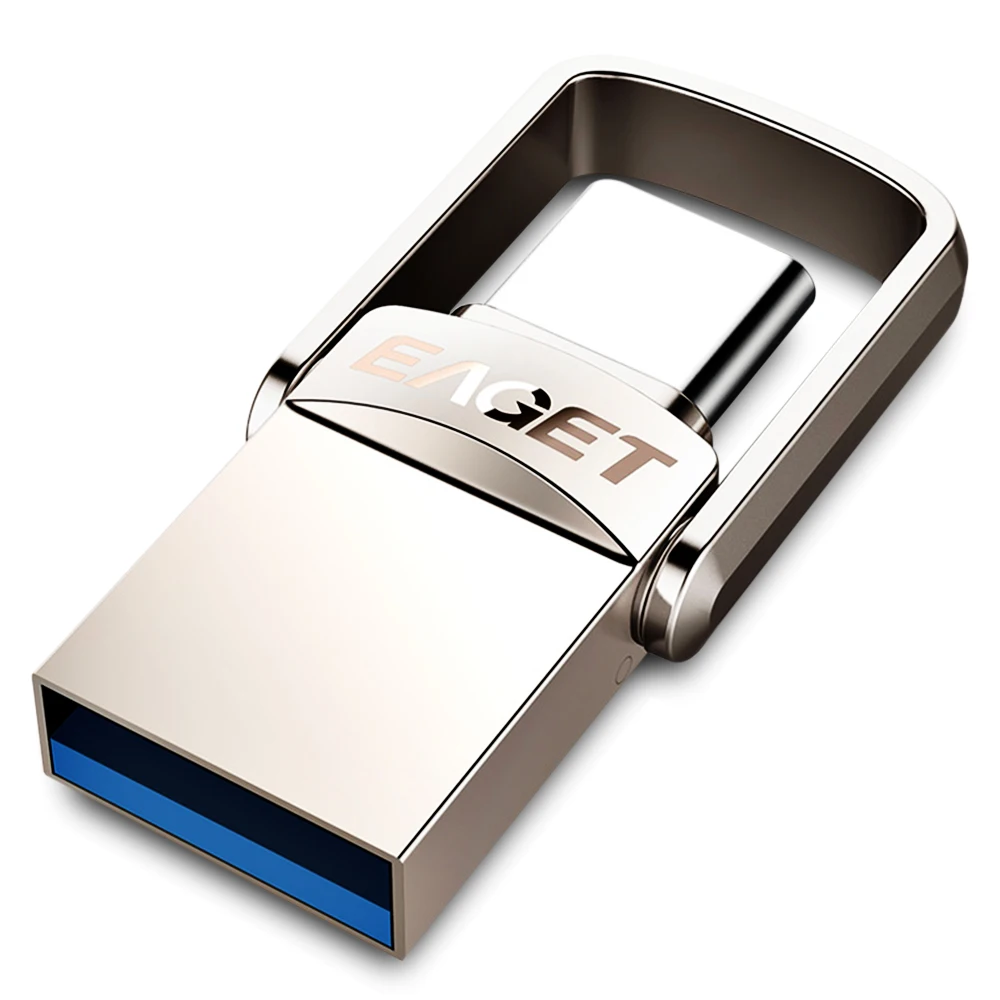 EAGET CU20 USB Flash Drive Тип-C 3 1 0 2-в-1 поворотный Дизайн интерфейсом для Windows XP/7/8/10 linux 2 4 X/Mac OS