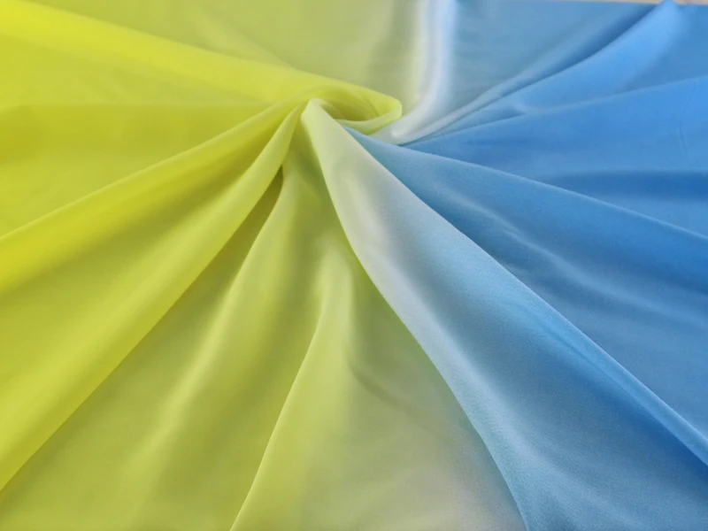 Толстая шифоновая ткань 100 см * 115 модель платья Koshibo|chiffon fabric|dress materialfabric ombre |