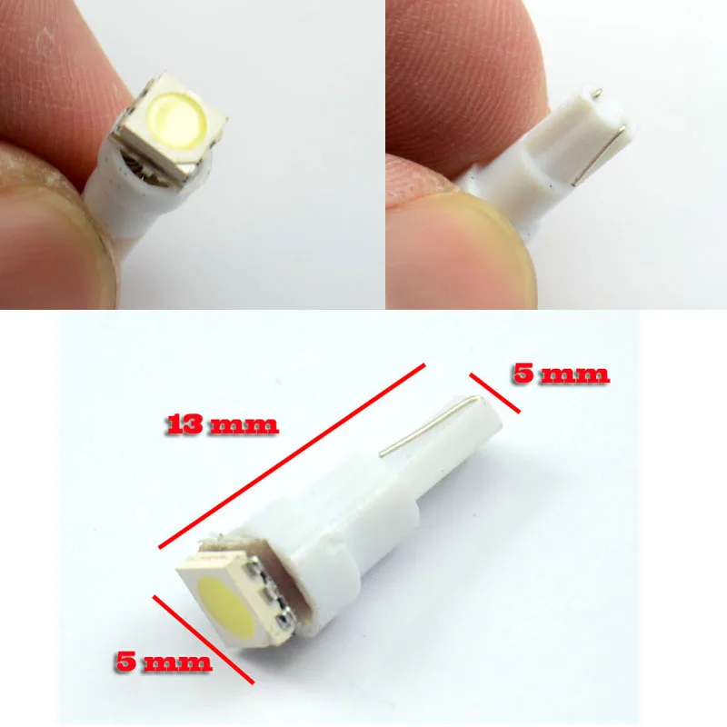 TRICOLOUR 500x T5 5050 1 SMD СВЕТОДИОДНЫЙ Клин для лампочек база приборных панелей