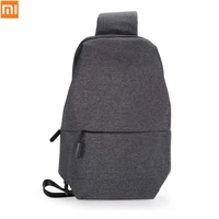 original xiaomi travel business backpack 4l chest pack bags men women polyester sling bag for leisure sports laptop