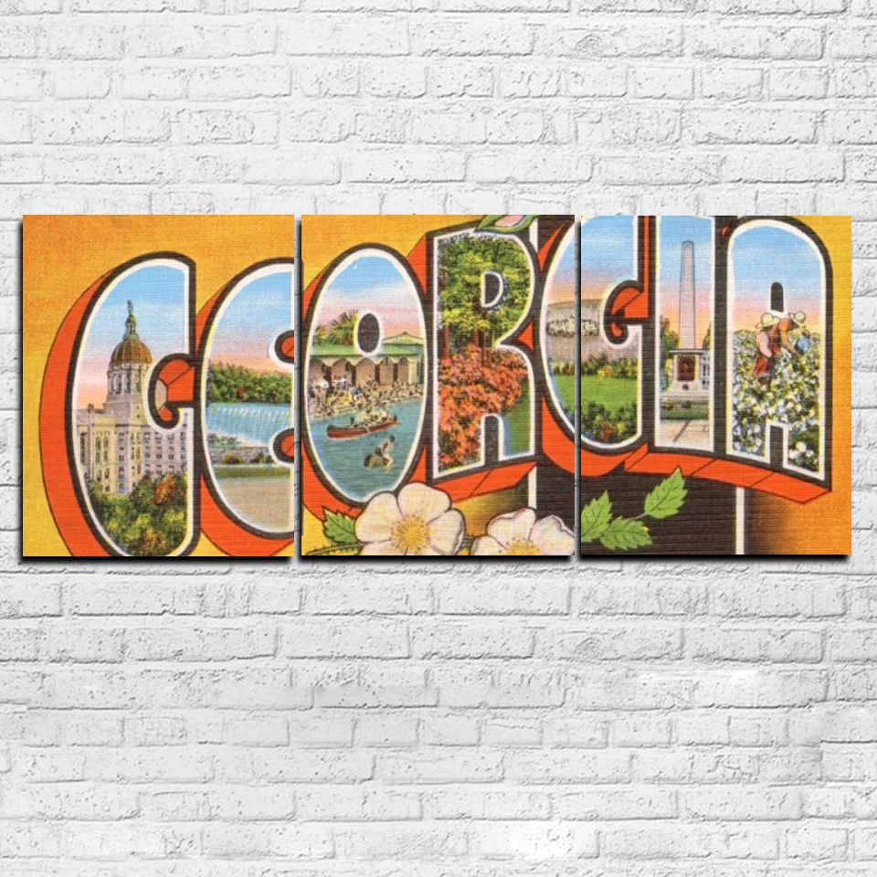 Современные HD печатные холщовые картины рамка 3 шт. настенный художественный