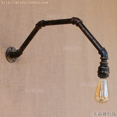 Американский стиль лофт креативная железная водопроводная лампа промышленный