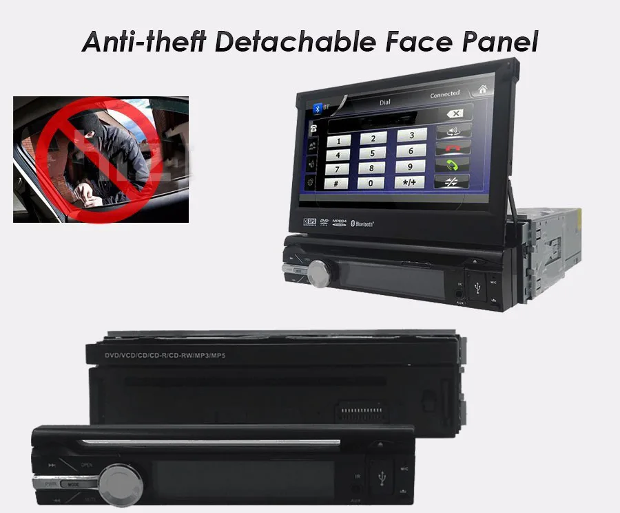 Универсальный 1 din Android 8 01 четырехъядерный автомобильный dvd плеер GPS Wifi BT Радио 2 Гб