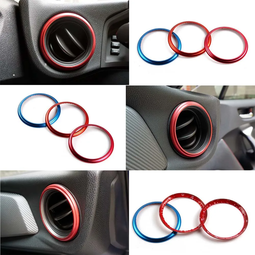 Выход кондиционера декоративный круг отделка Алюминий для Subaru BRZ Toyota GT86 2013 2014 2015
