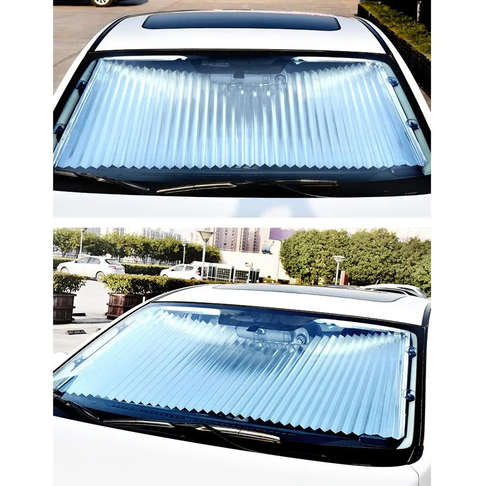 

Car Automatic Telescopic Folding Sunscreen Insulation Sun Block Windshield Sun Shade Retractable sun block