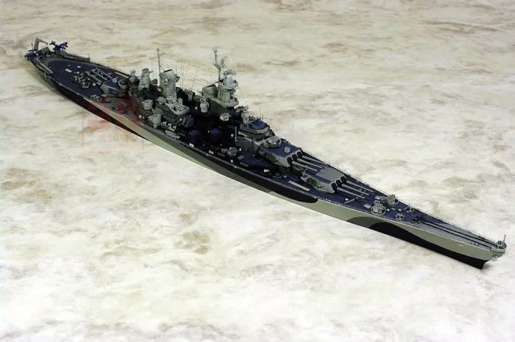 1/700 масштаб США ВМС линкор BB-63 USS Миссури комплект модели корабля игрушка
