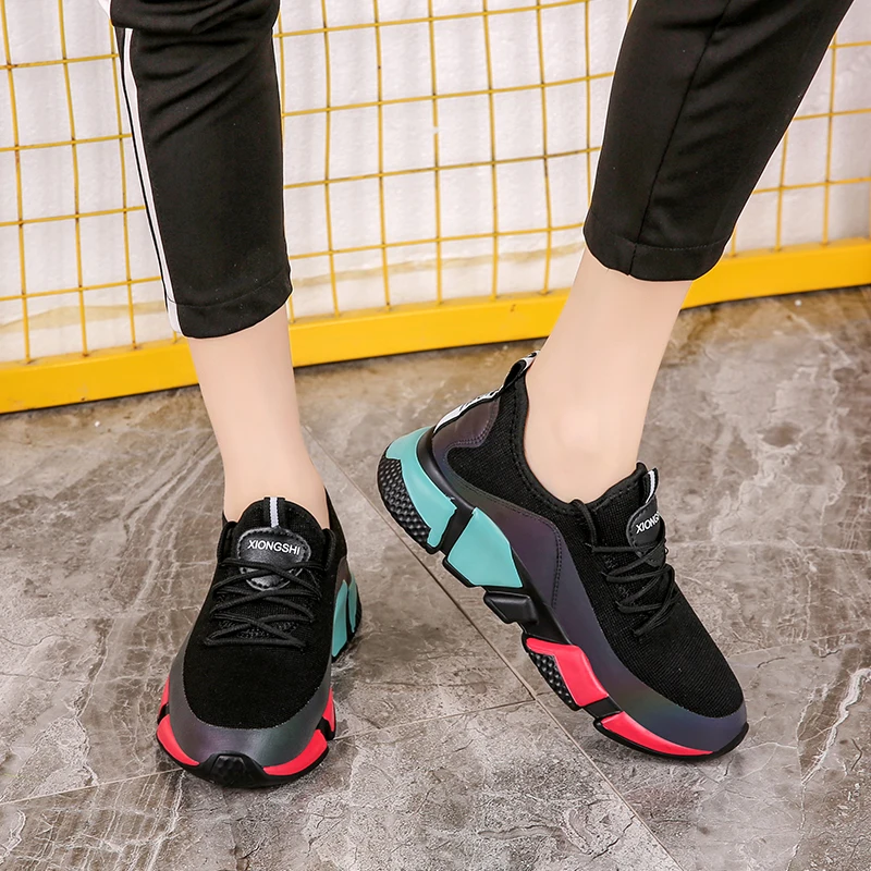 

Woman Vulcanize Shoes Luxury Chaussures Femme Breathable Sneakers Casual Flats for Women Trainers Ladies New Designers Hot Sale