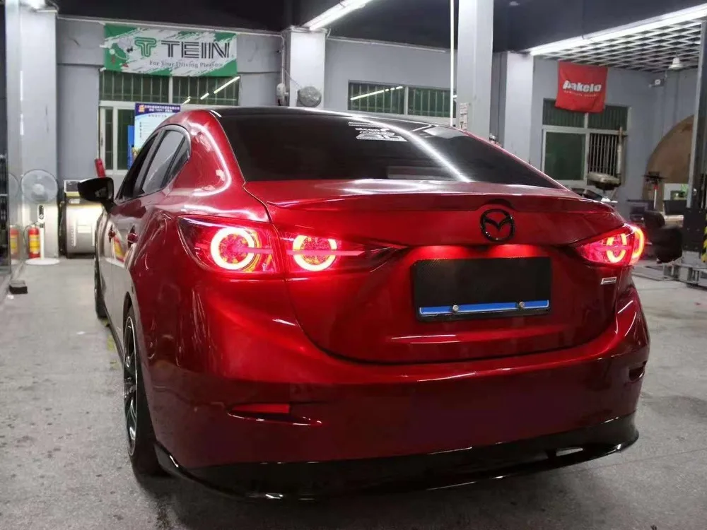 KOWELL стайлинга автомобилей для Mazda 3 задние фонари Mazda3 Axela светодиодный задний фонарь динамический сигнал поворота Задний фонарь DRL+ тормоз+ Парк+ знак