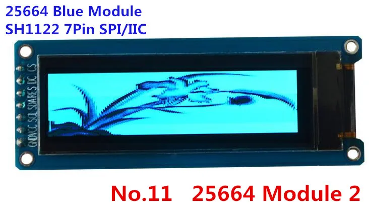2 08 дюймовый 31PIN белый синий OLED экран SH1122 контроллер разрешение 256*64 3 5 проводной