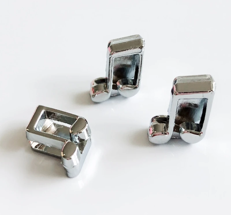 10 шт. аксессуары сделай сам квадратные шармы-бусины с музыкальными нотками 8 мм