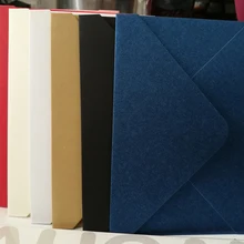 Винтажный конверт 250 г, перламутровые бумажные конверты высокого качества, конверты для приглашений, подарочные канцелярские товары, 5 шт./лот, 18,3*13 см