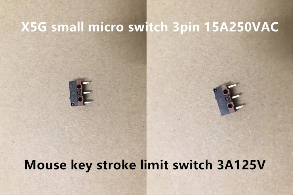 Original new 100% X5G small micro switch 3pin mouse key stroke limit 3A125V 15A250VAC | Обустройство дома