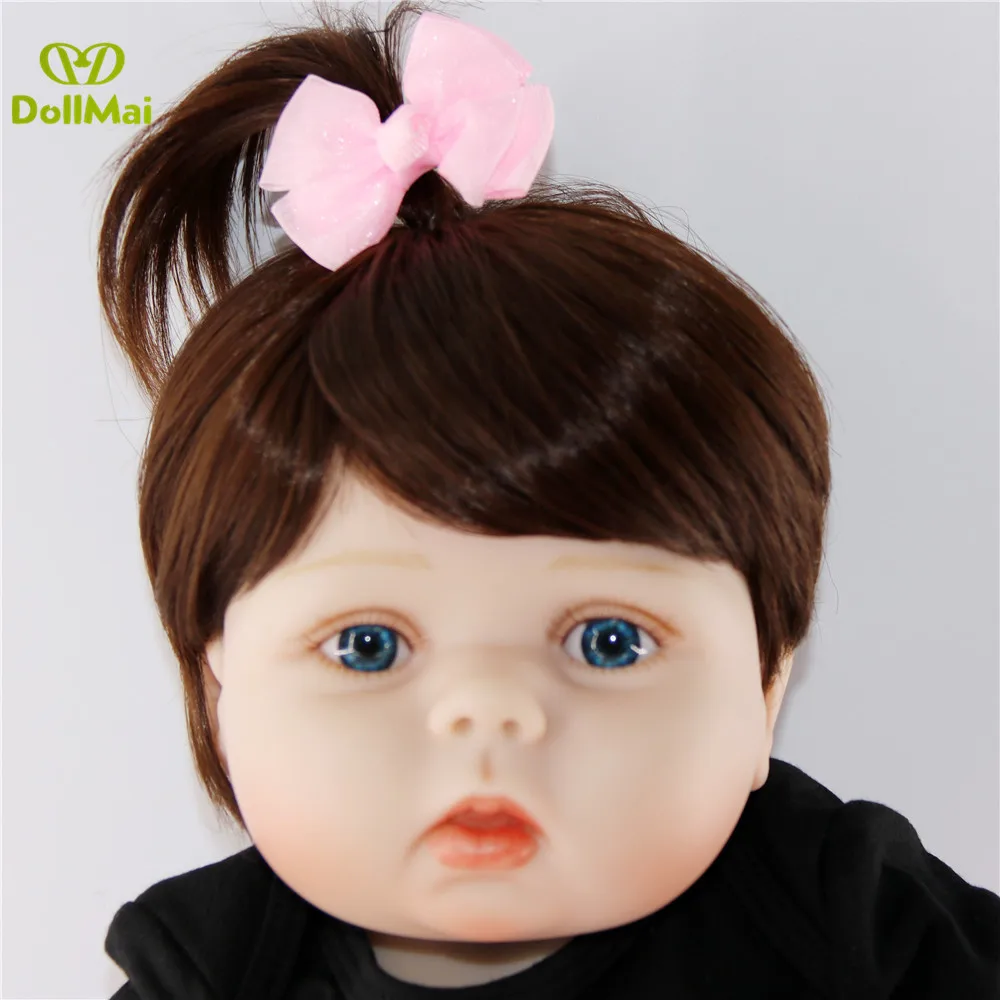 DollMai bebes reborn полностью виниловый силиконовый корпус куклы Новорожденные игрушки