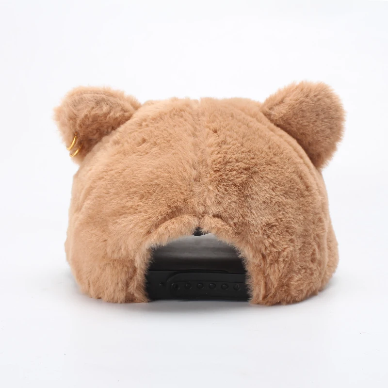 ROSELUOSI Женская милая бейсбольная Кепка из искусственного кролика с ушками осенне