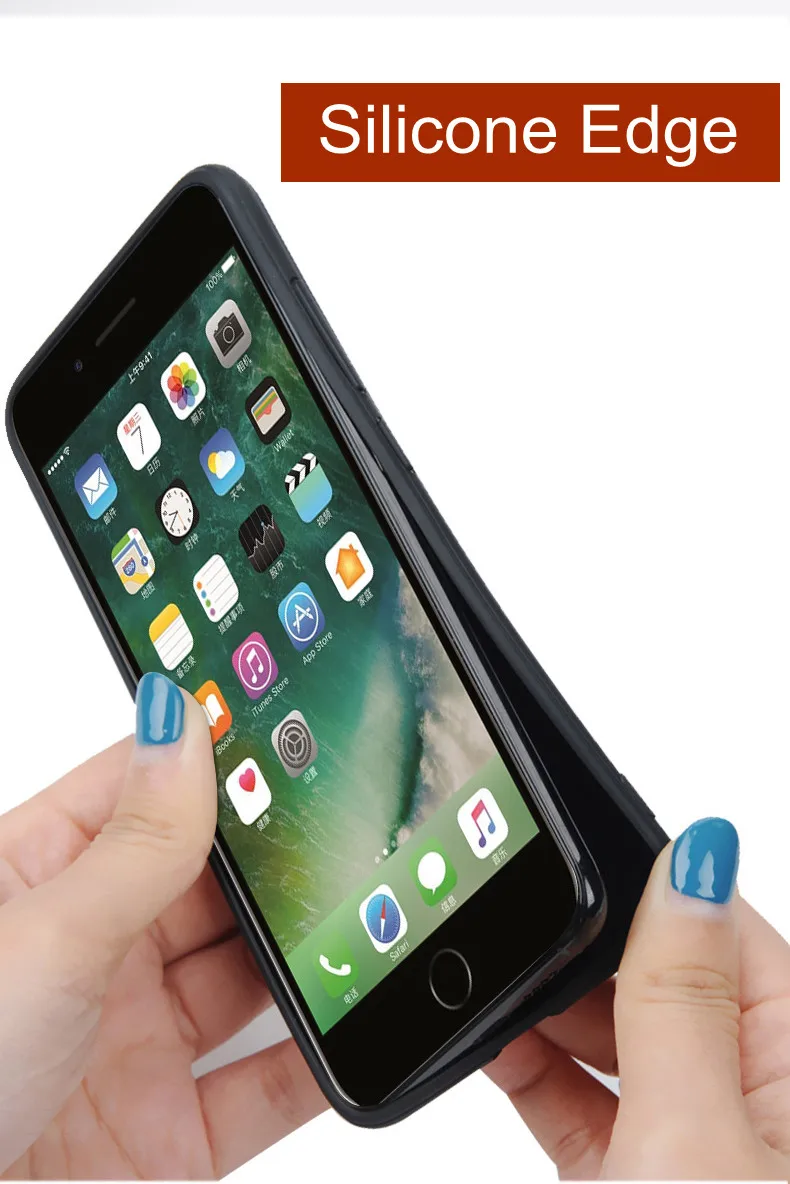 6 plus чехол для iphone 7 чехол противоударный 6 p/7 p/8 Бизнес задняя крышка чехол для iphone 8 plus capas для iphone 7 чехол s крышка