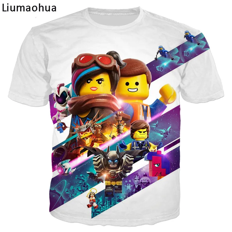 Liumaohua новинка 3D принт мультфильм аниме Лего фильм футболка/Толстовка/толстовка