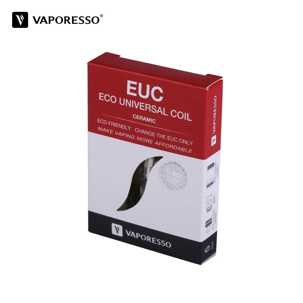 10 шт. оригинальный испаритель керамический EUC катушка SS316L 0.5ohm 0.3ohm ECO