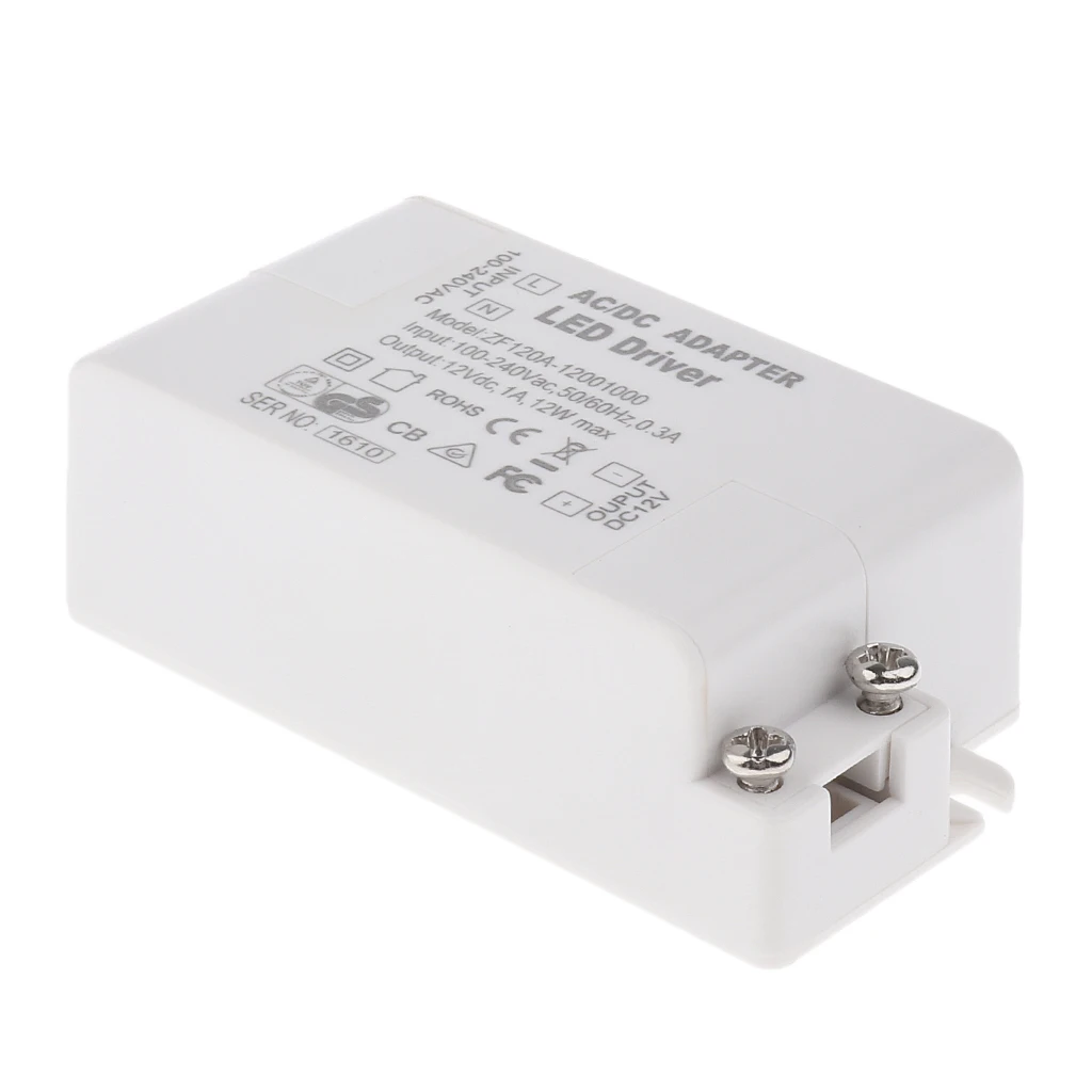 Ac 100-240V DC 12V 12W Светодиодный светильник драйвер адаптера для MR11 / G4 MR16 GU5.3