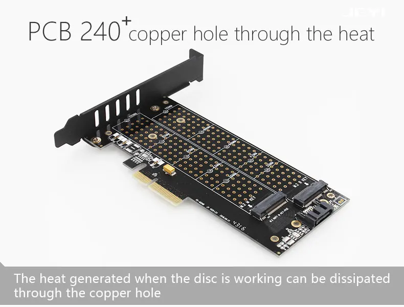 M.2 NVMe SSD NGFF к PCIE X4 адаптер M ключ B ключ двойной интерфейс карты все размеры m2 карты адаптер Поддержка PCI Express x4 2230-22110