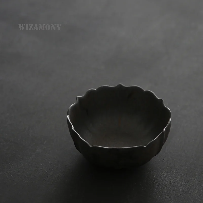 Китайская Экологически чистая НЕОБРАБОТАННАЯ керамика WIZAMONY 500 мл черный Глазурь