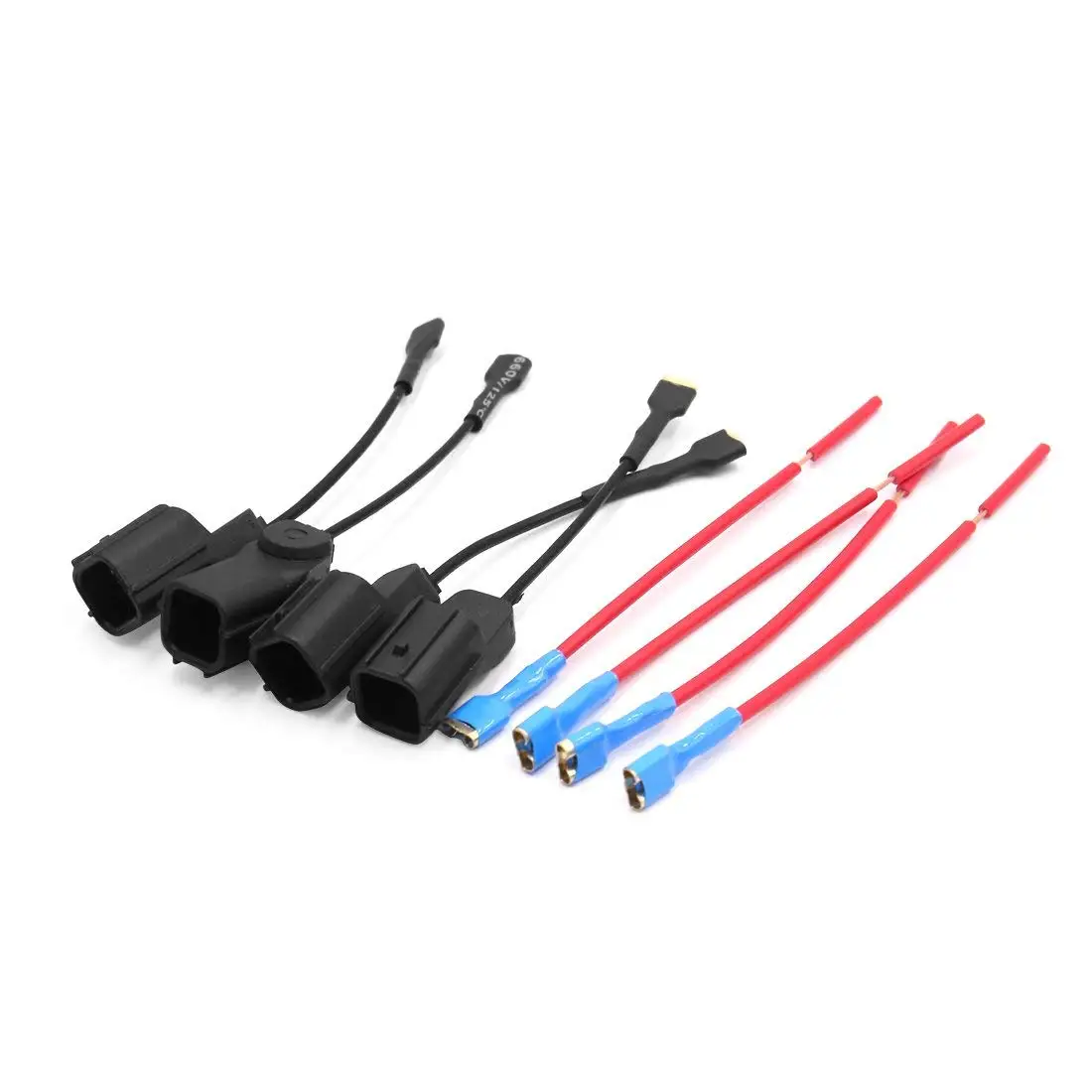 uxcell 4Pcs Plastic Car Horn Speaker Adapter Wiring Harness 
