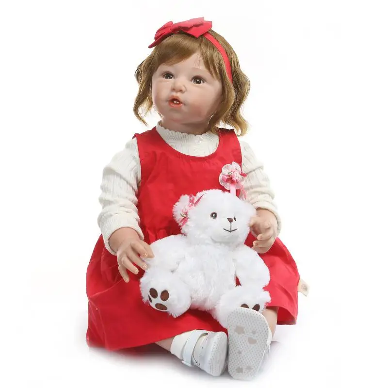 Кукла-сюрприз Bebes reborn 80 см очень большая кукла 1 год размер ребенка Мягкий силикон