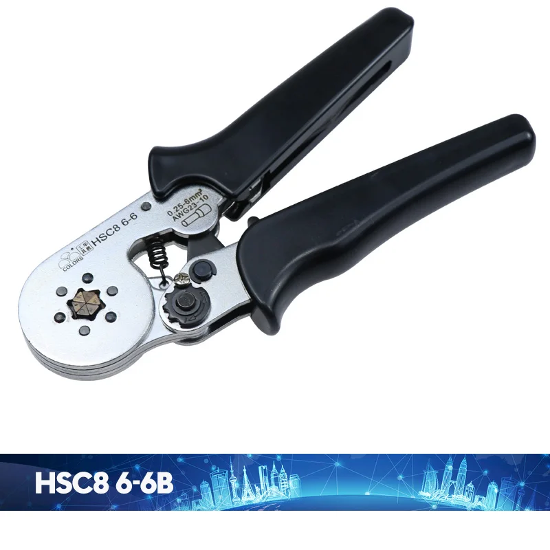 HSC8 6-6B Pliers Цветной обжимной инструмент hsc8 6-6-4 щипцы kablo kesici плоскогубцы обжимные инструменты плоскогубцы резак для проводов alicate crimpador alicates - Цвет: HSC8 6-6B Pliers