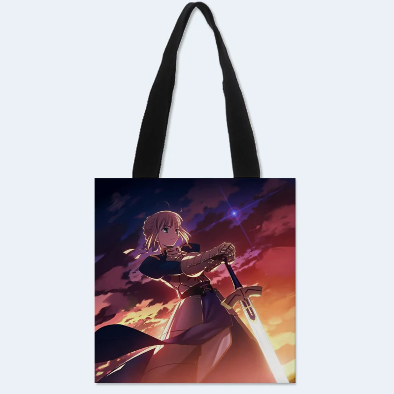 

HEARMNY Custom Fate Zero Tote Bag Double-sided printed Linen Casual Canvas Tote Bag Women's Handbags