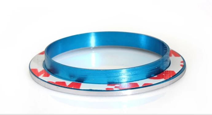 3 шт./компл. синий сплава Кондиционер Управление ручка круг отделка Стикеры для