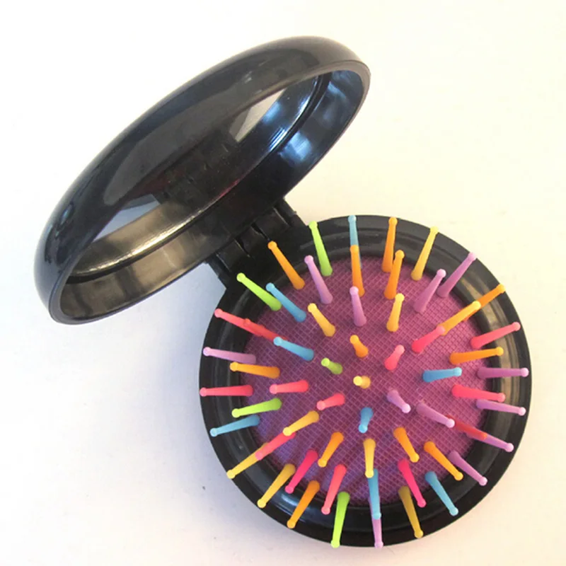 1 шт. новая подушка безопасности Массажная Складная Расческа с зеркалом