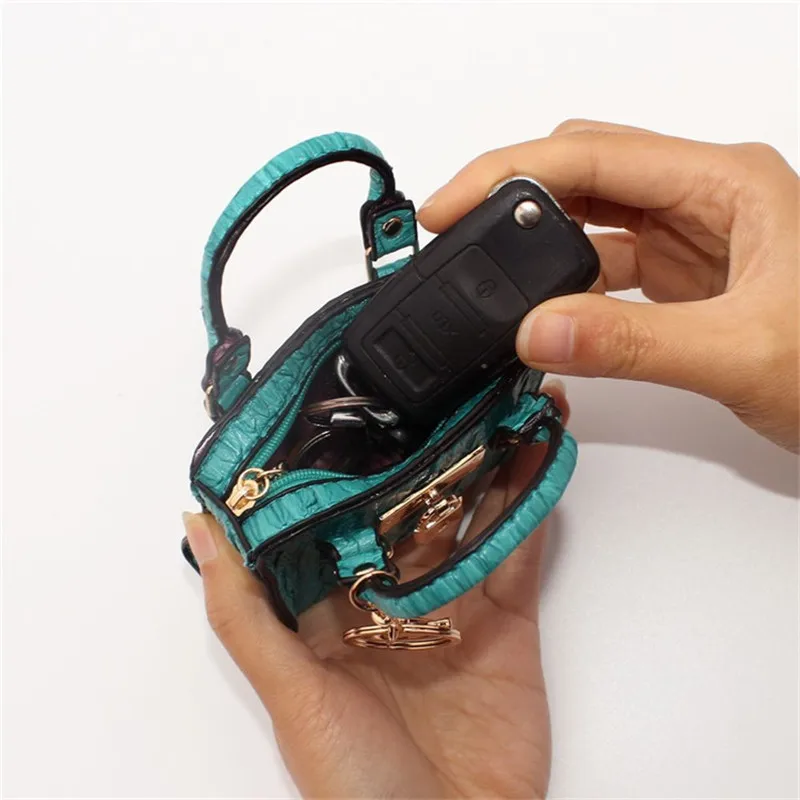 Women's Portable Technology Coin Purse Student Embossed Fish Print PU Leather Key Bag | Багаж и сумки
