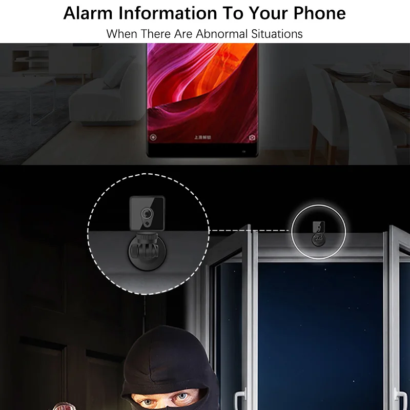 Мини камера Camsoy S1 H.264 WiFi Cookycam 1080P HD IP P2P ночное видение Обнаружение движения