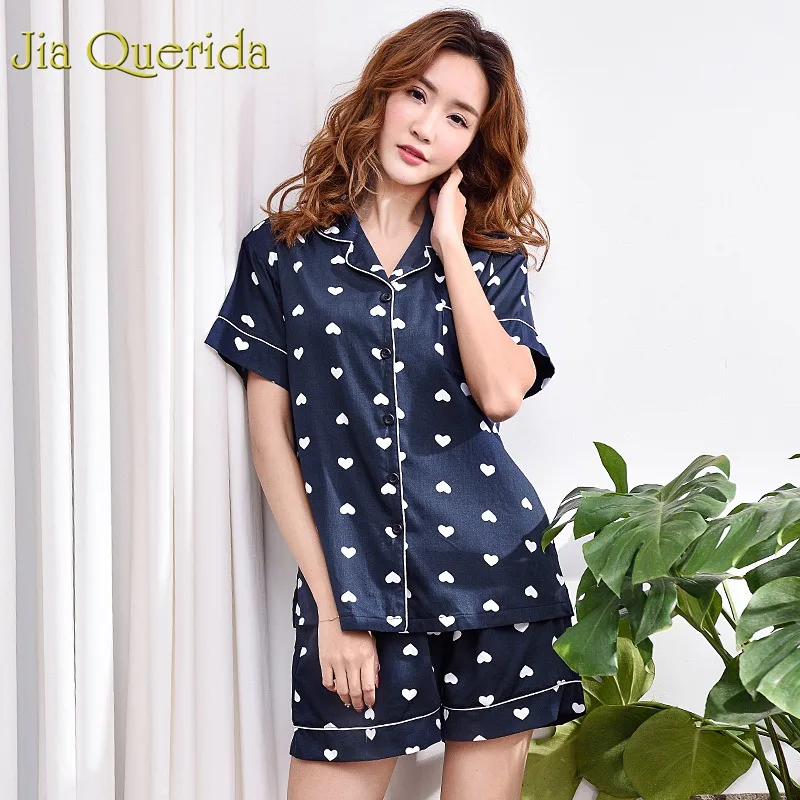 Женская пижама J&ampampQ хлопковый комплект нижнего белья с шортами для дома