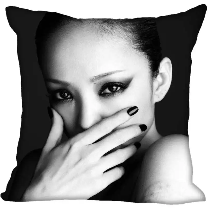 Заказная наволочка Namie Amuro квадратная на заказ Чехол для подушки на молнии 40x40,45x45 см(с одной стороны - Цвет: Pillowcase 1