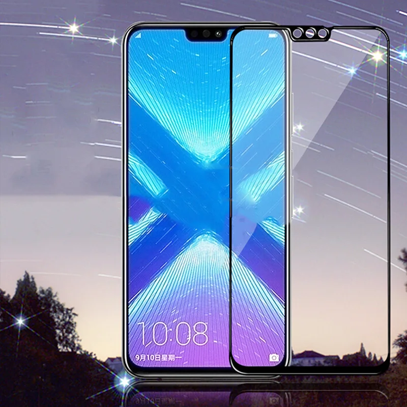 Для Huawei Honor 8C 8X полное покрытие Защитное стекло для экрана закаленное 8S play 8A hua wei