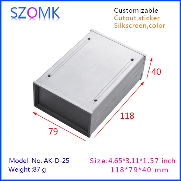 10 шт./лот корпус оборудования для GPS-трекера и корпуса из АБС-пластика 118x79x40 мм |