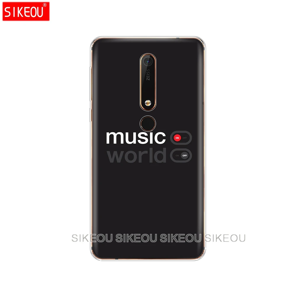 Силиконовый чехол для телефона Nokia 5 3 6 7 PLUS 8 9 /Nokia 1 2 2018 музыка on world off Print | Мобильные