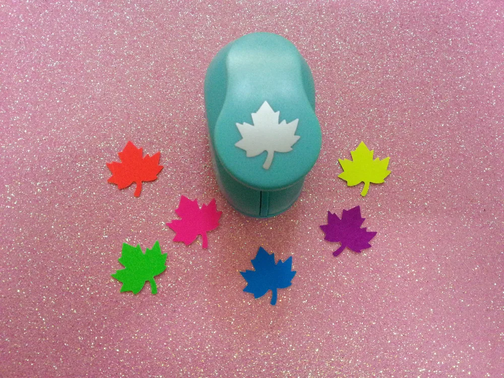 Бесплатная доставка 1 дюйм (2 5 см) перфоратор в форме кленового листа для