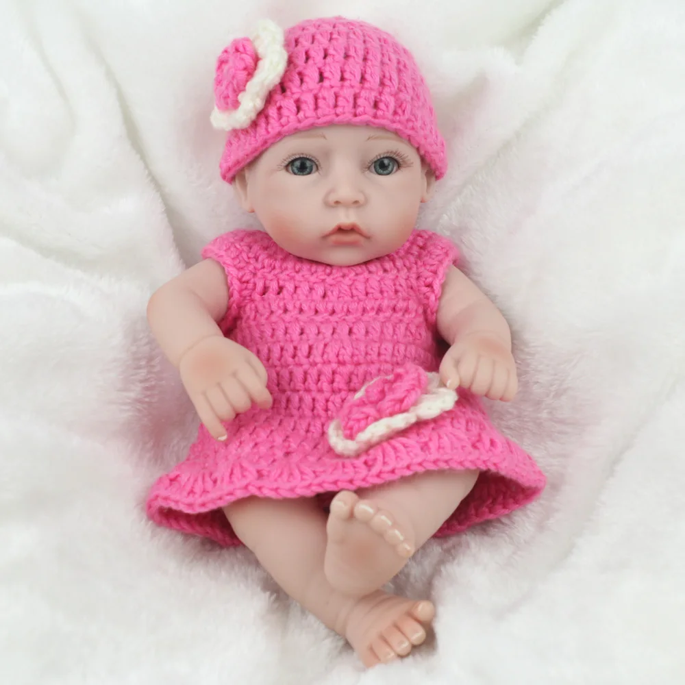 NPKDOLL Bebe, 10 дюймов, настоящая девочка, Реборн, силиконовая кукла, детская, высокое качество, подарок для детей, игрушки для игр, для детей, на день рождения, украшение для девочки