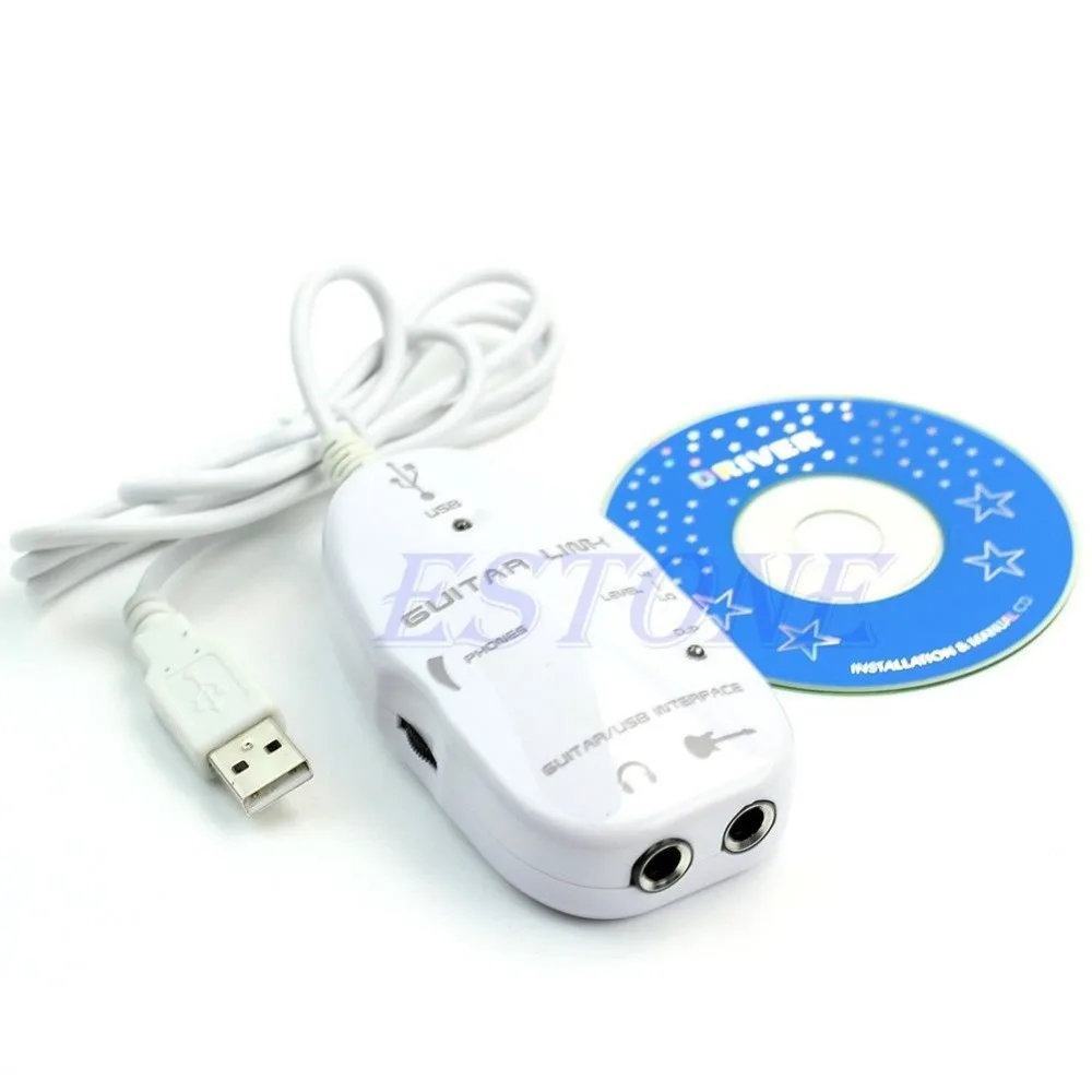 Электрическая гитара к USB интерфейсу аудио кабель адаптер для записи музыки ПК |