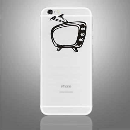 For iPhone 6 B W(55) Частичное виниловые Стикеры s для iPhone X XS для iPhone 6/7/8 Plus милые наклейки кожного покрова для iPhone 6/7/8 черный Стикеры - Цвет: For iPhone 6 B W(55)
