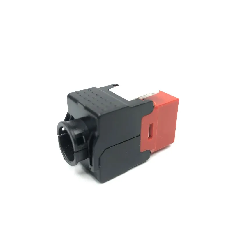 

4 шт. UTP RJ45 CAT6 сетевой модуль информационный кабель адаптер Красный 180 градусов Fluke Pass неэкранированный Ethernet кабель Keystone Jack