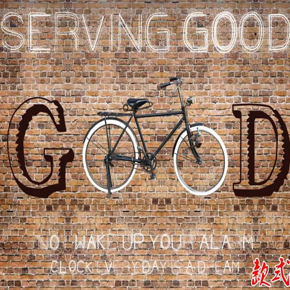 3D европейские граффити фото фрески винтажная настенная бумага Ресторан магазин