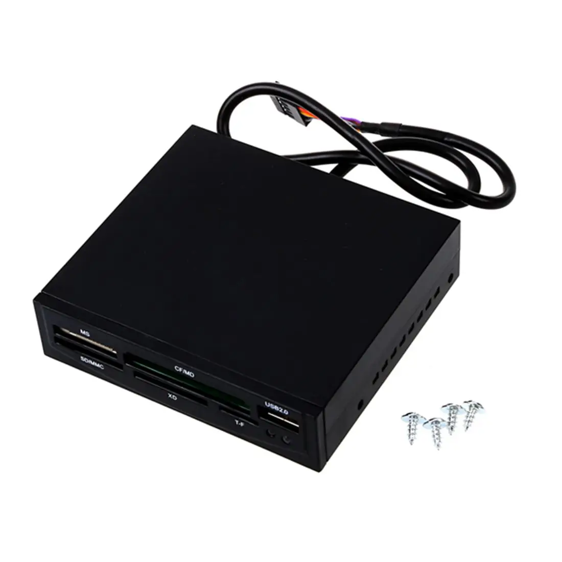 3 5 ''все в 1 Внутренний USB 2 0 кард-ридер 9-контактный флэш-память sd ms cf |